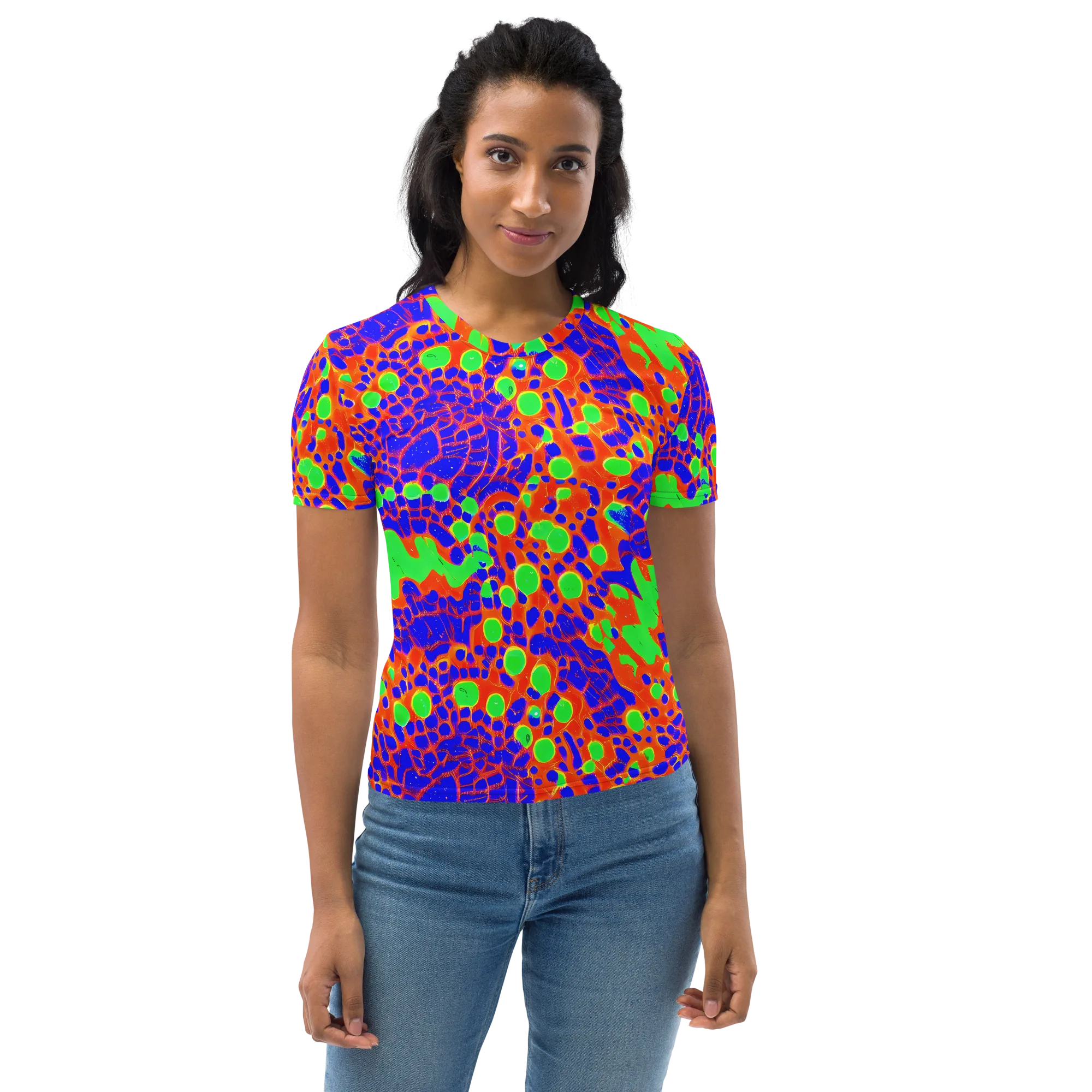 Solar Shock on Women's Crew Neck T-Shirt — Front