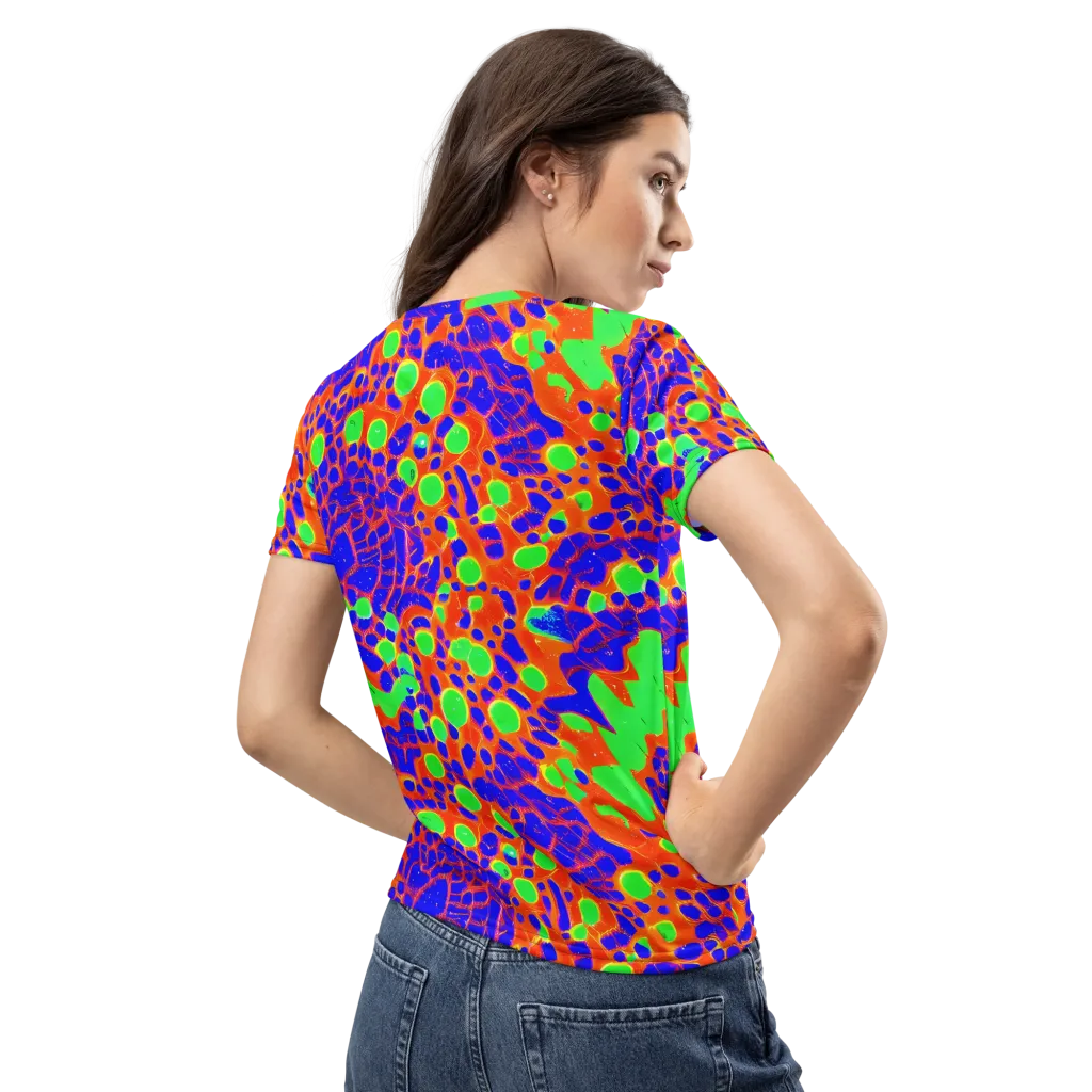 Solar Shock on Women's Crew Neck T-Shirt — Back