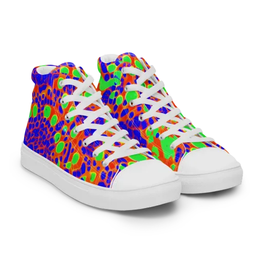 Solar Shock on a Women's High Top Canvas Shoes