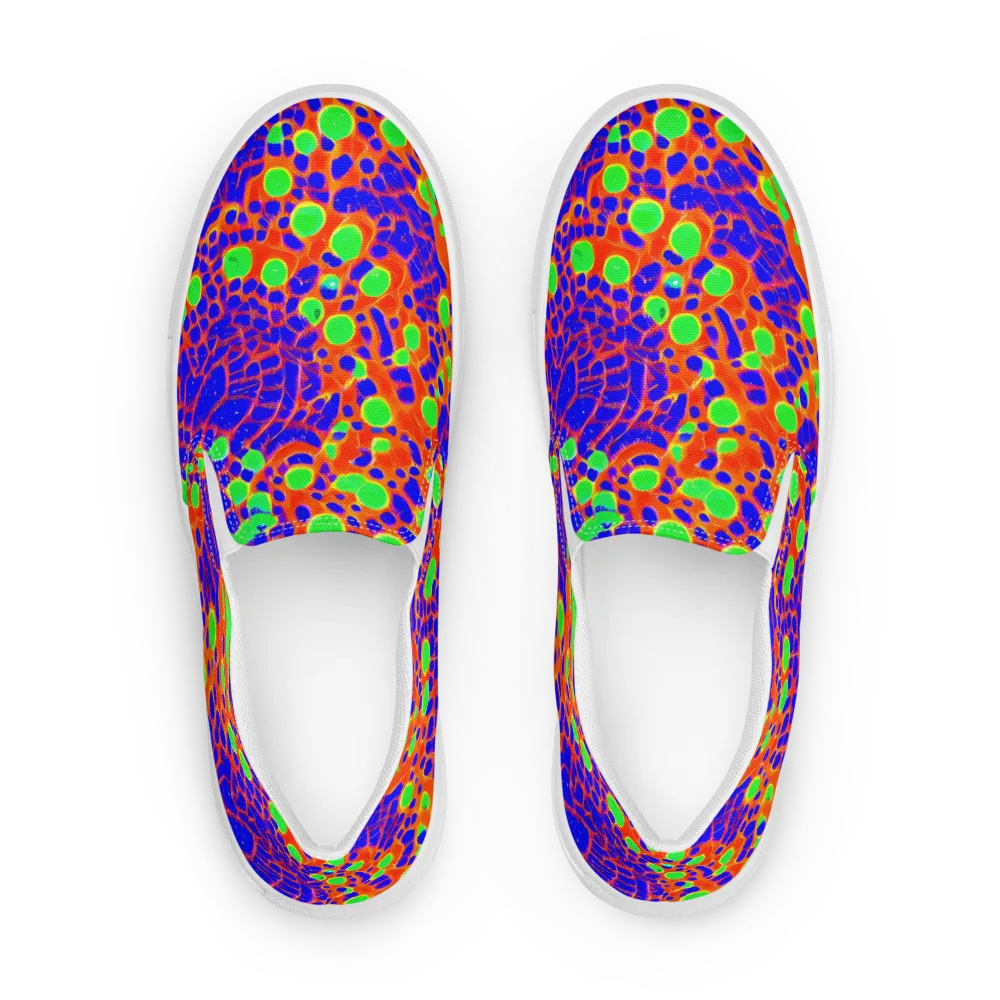 Solar Shock on Men's Slip-On Canvas Shoes — Front