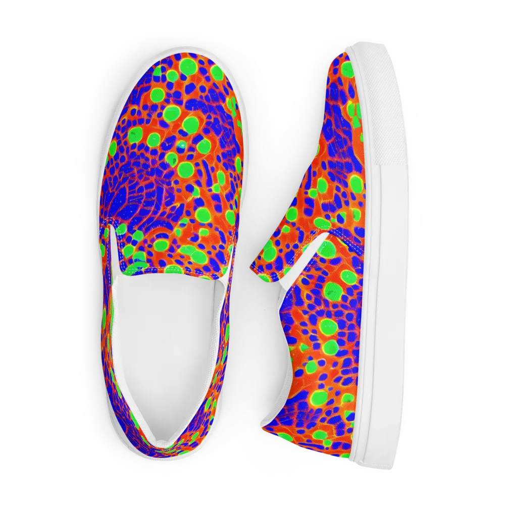 Solar Shock on Men's Slip-On Canvas Shoes — Front