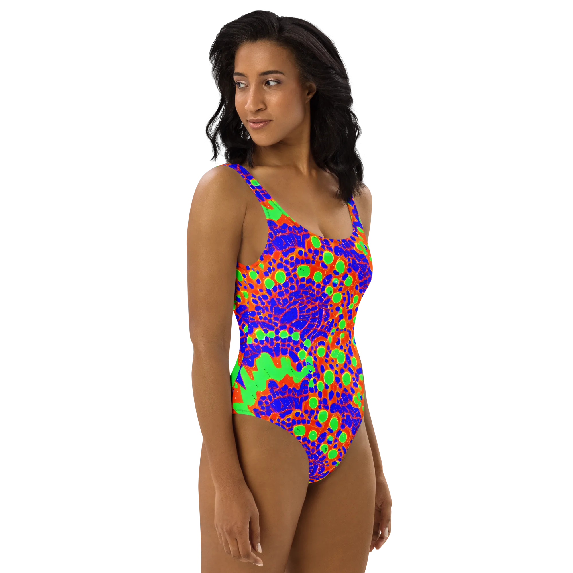 Solar Shock on One-Piece Swimsuit — Right