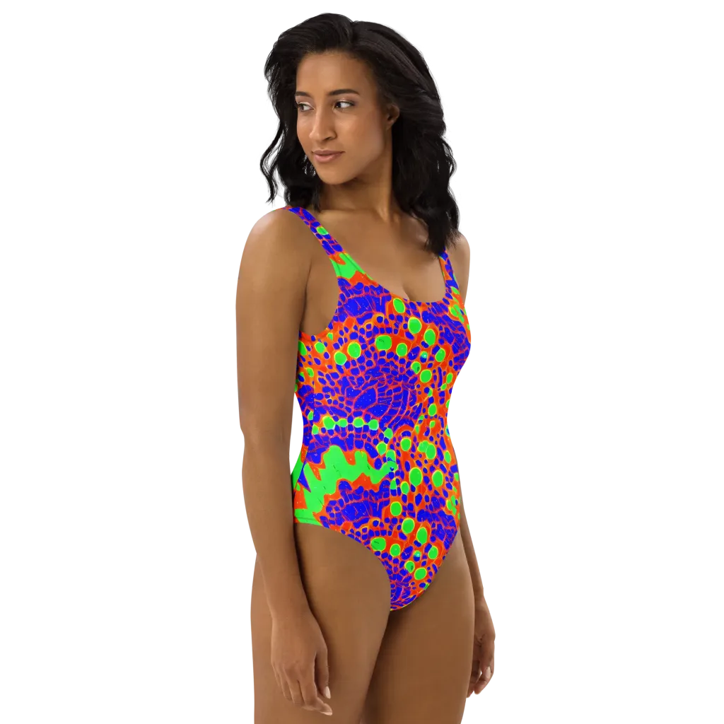 Solar Shock on One-Piece Swimsuit — Right