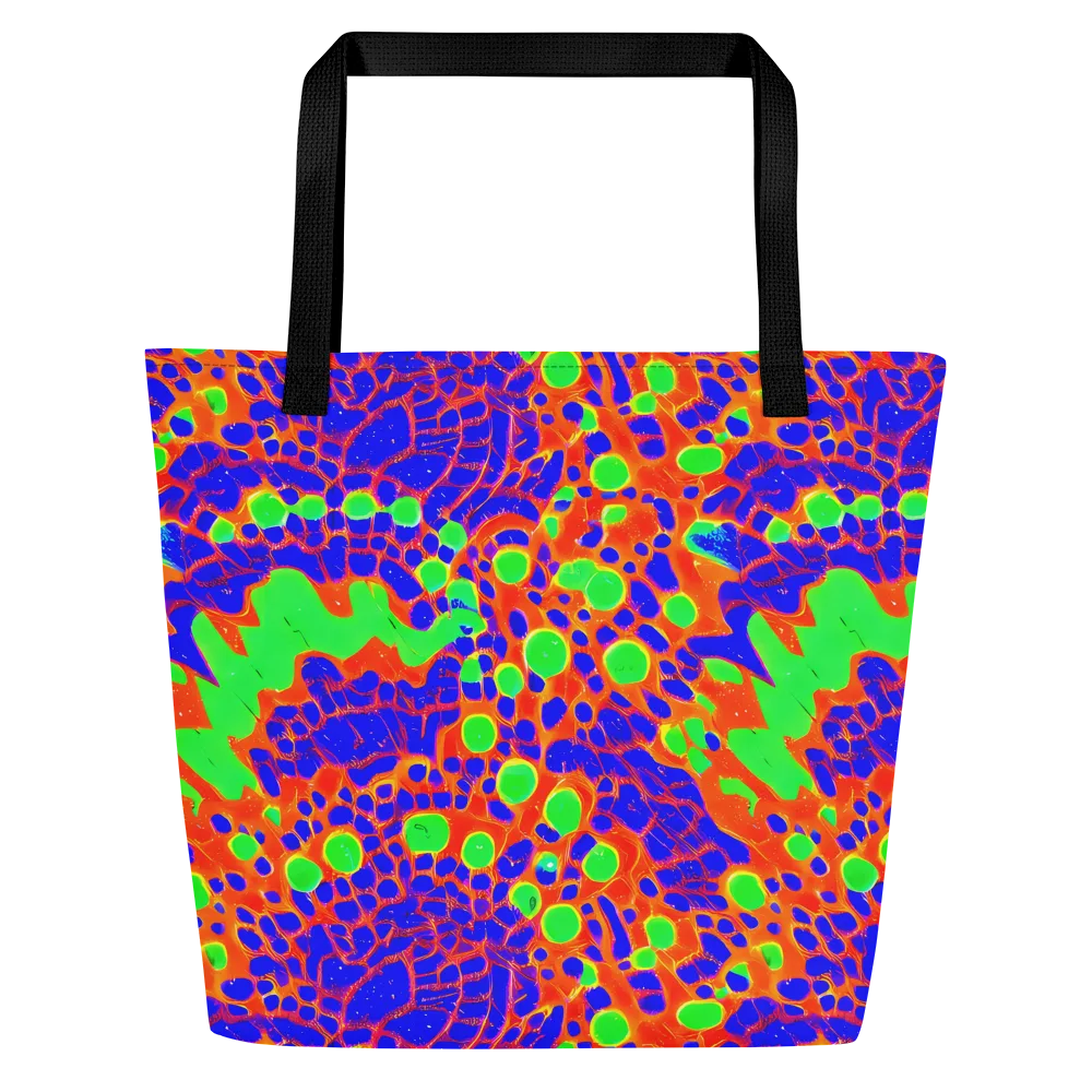 Solar Shock on Large Tote Bag W/ Pocket — Front