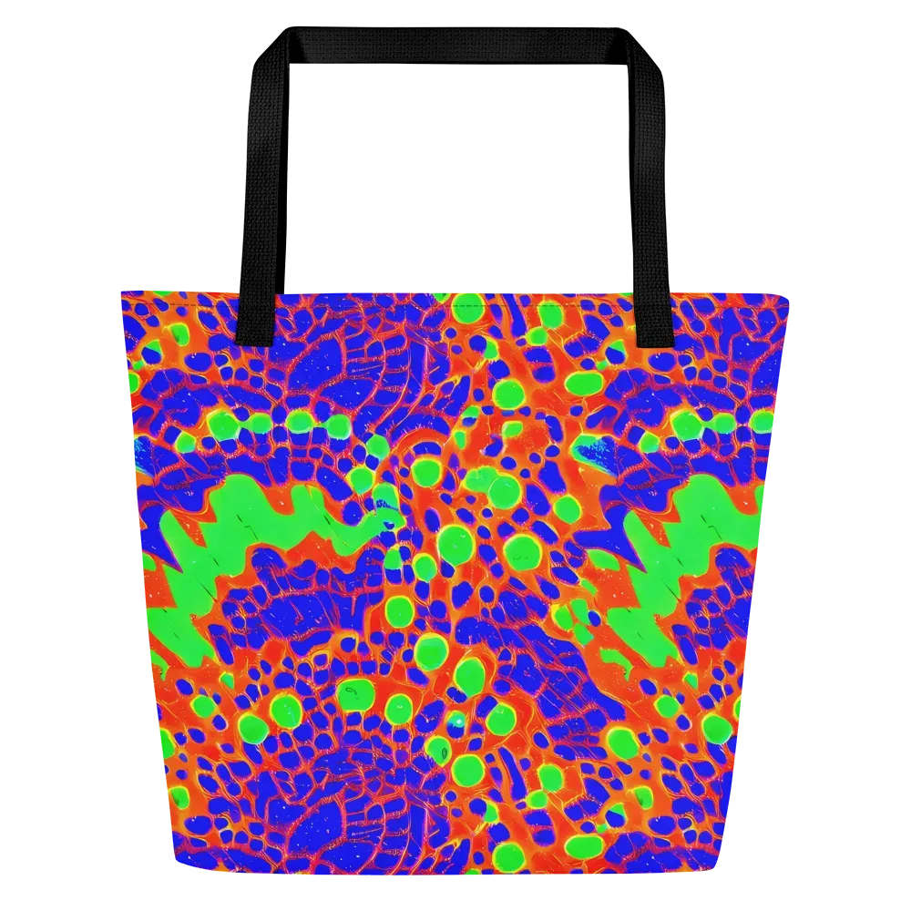 Solar Shock on Large Tote Bag W/ Pocket — Front
