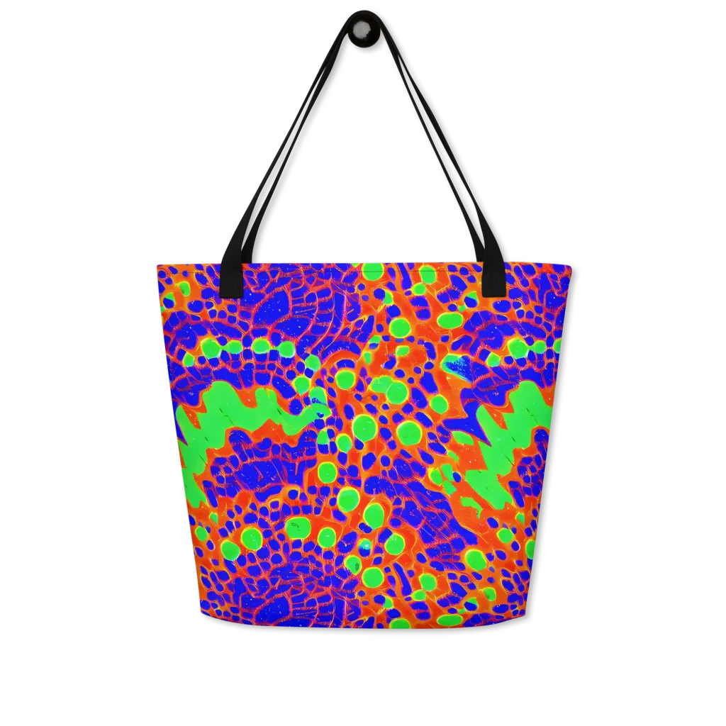 Solar Shock on Large Tote Bag W/ Pocket — Front