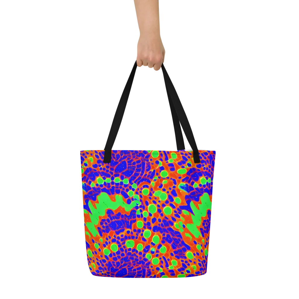 Solar Shock on Large Tote Bag W/ Pocket — Front