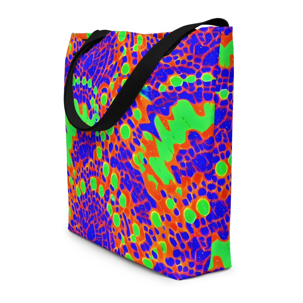 Solar Shock on Large Tote Bag W/ Pocket — Front