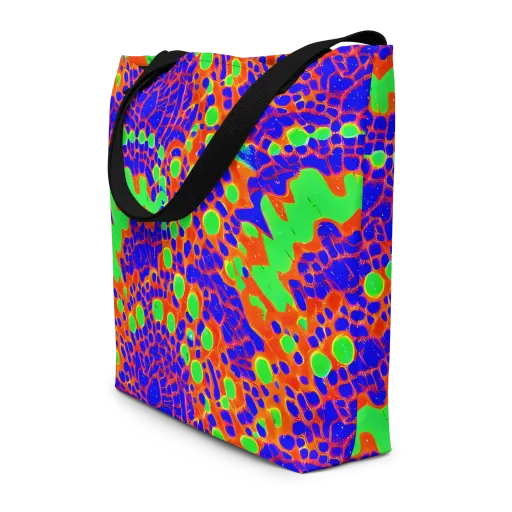 Solar Shock on a Large Tote Bag W/ Pocket