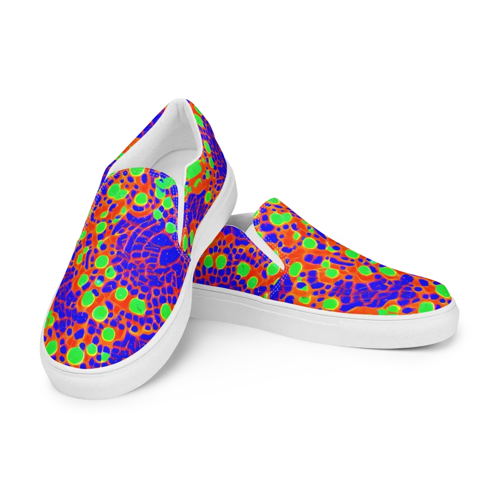 Solar Shock on Women's Slip-On Canvas Shoes — Left Front