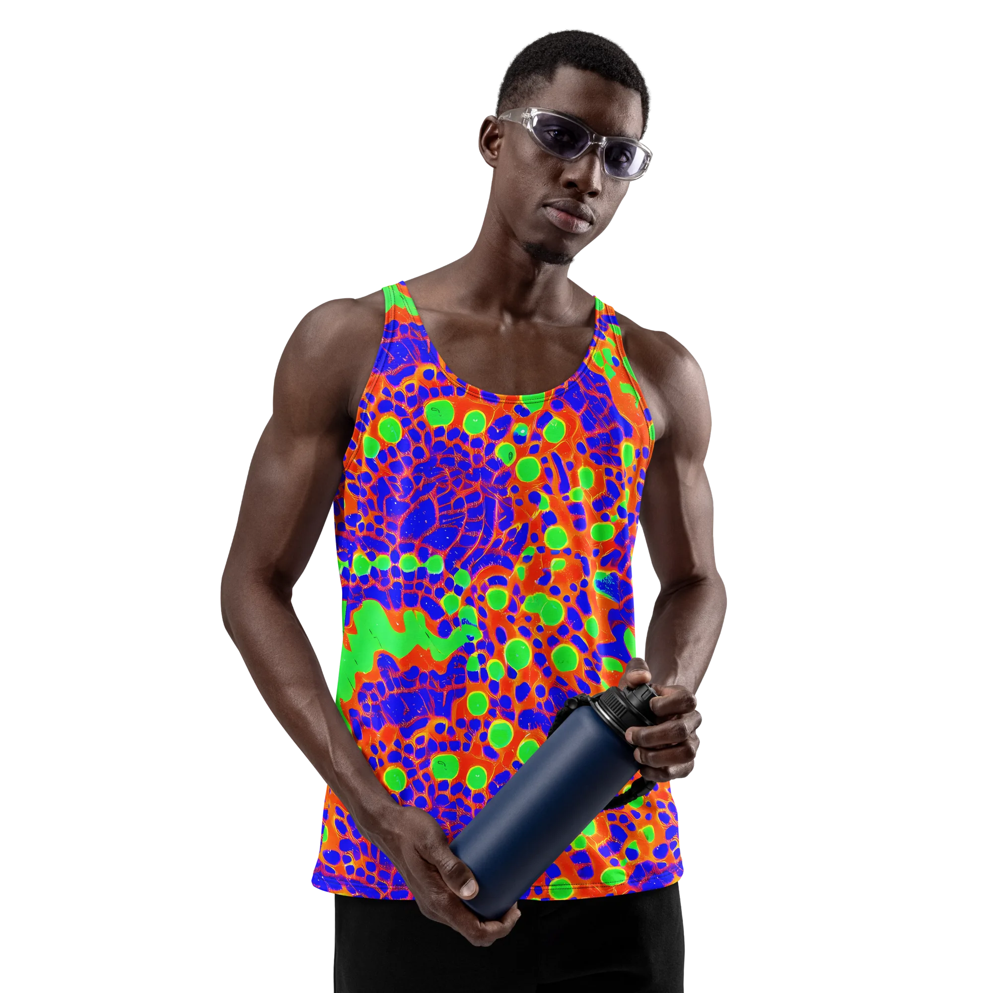 Solar Shock on Men's Tank Top — Front