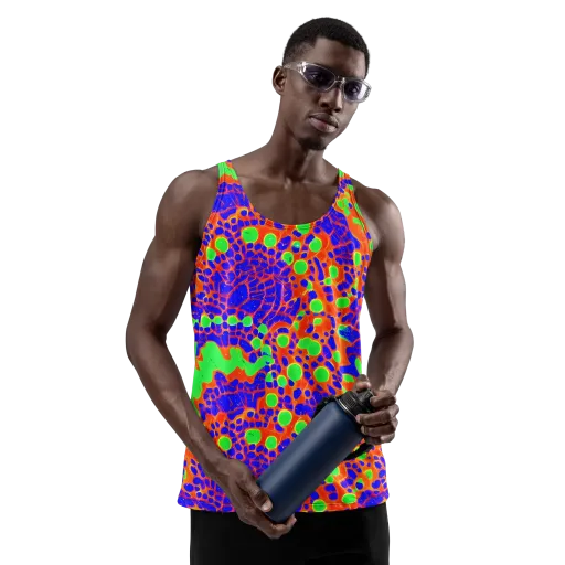Solar Shock on a Men's Tank Top