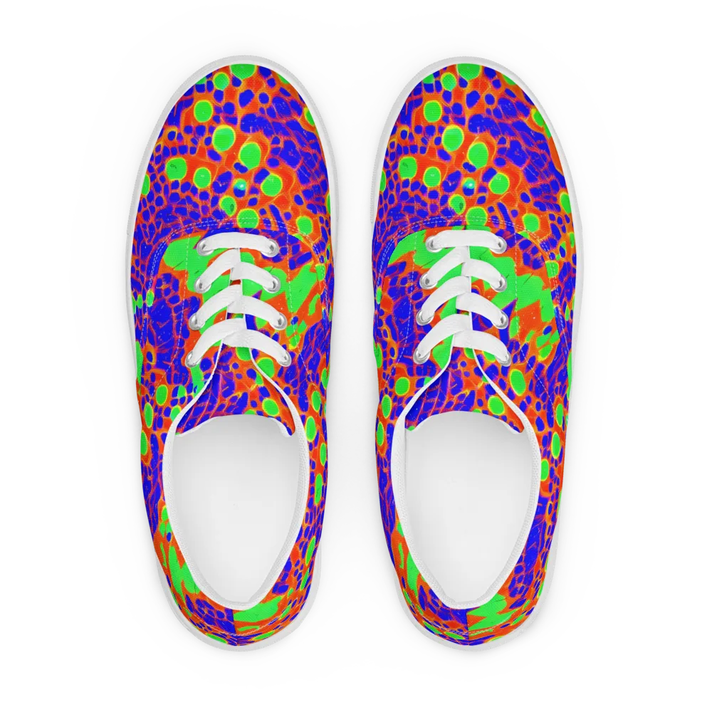 Solar Shock on Men's Lace-Up Canvas Shoes — Front