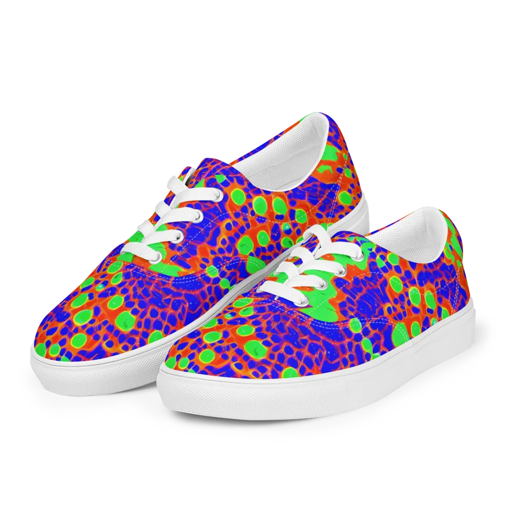 Solar Shock on Men's Lace-Up Canvas Shoes — Left Front