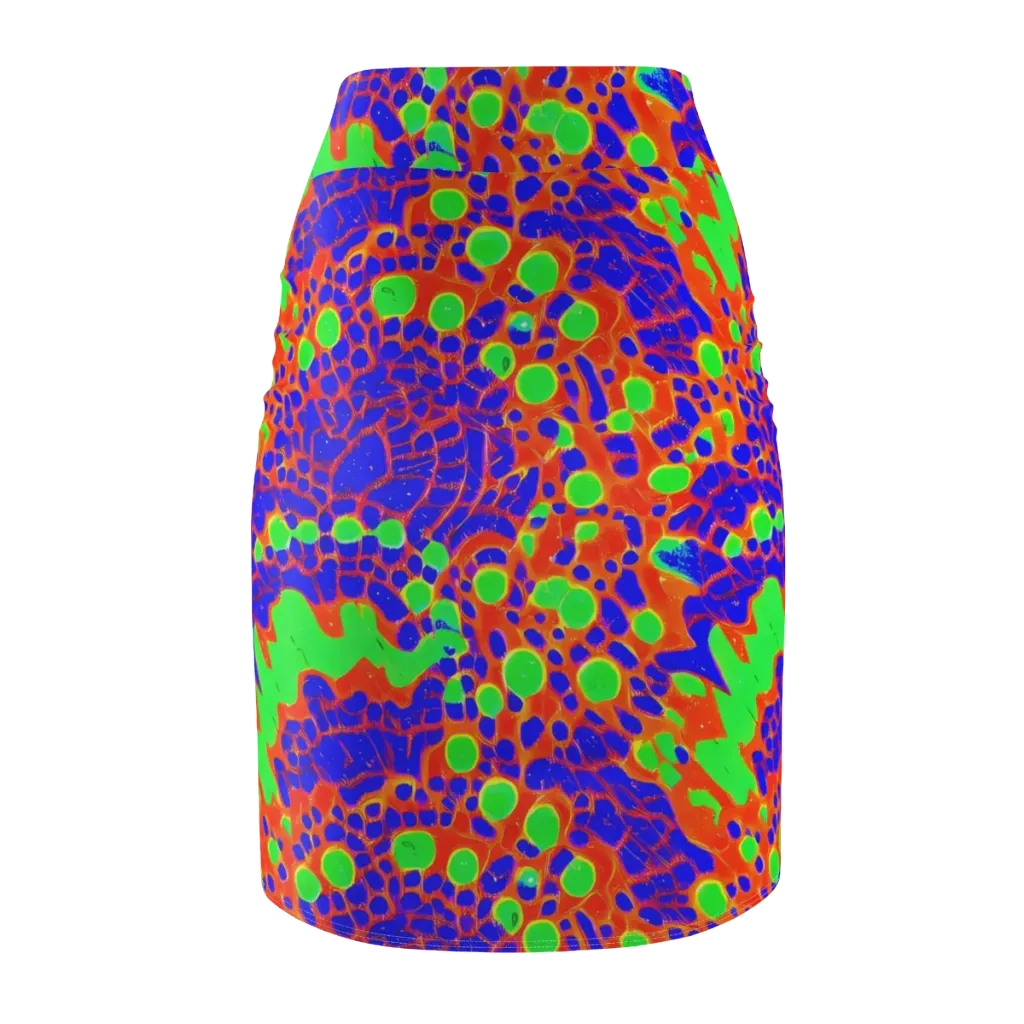 Solar Shock on Pencil Skirt — Back