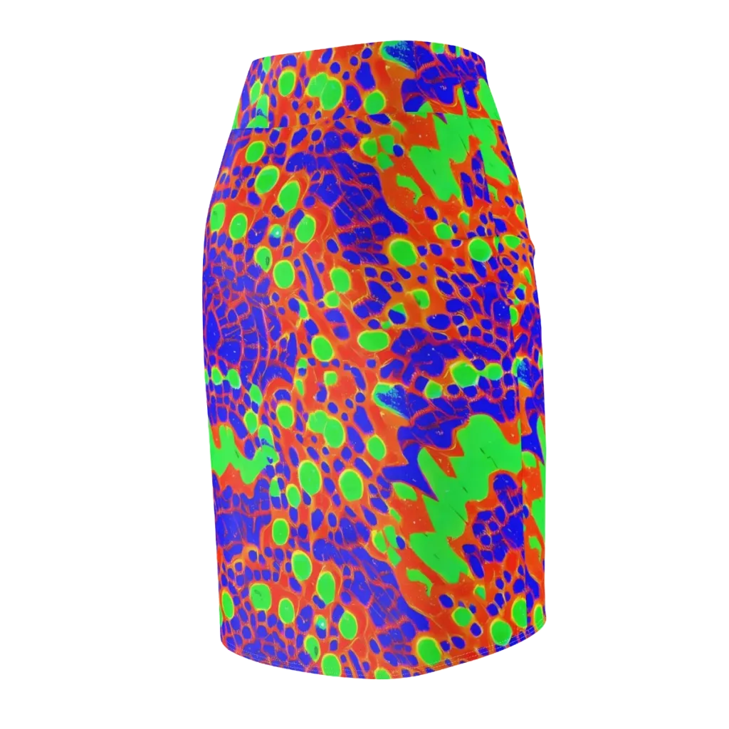 Solar Shock on Pencil Skirt — Back Side