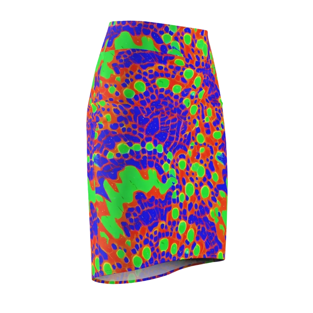 Solar Shock on Pencil Skirt — Front Side