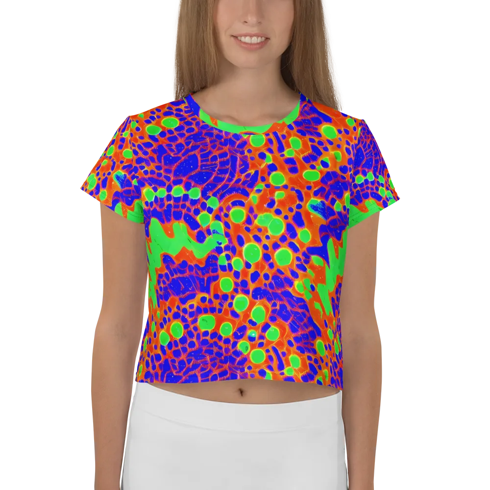 Solar Shock on Crop Tee — Front