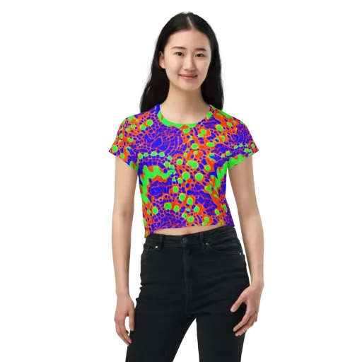 Solar Shock on a Crop Tee