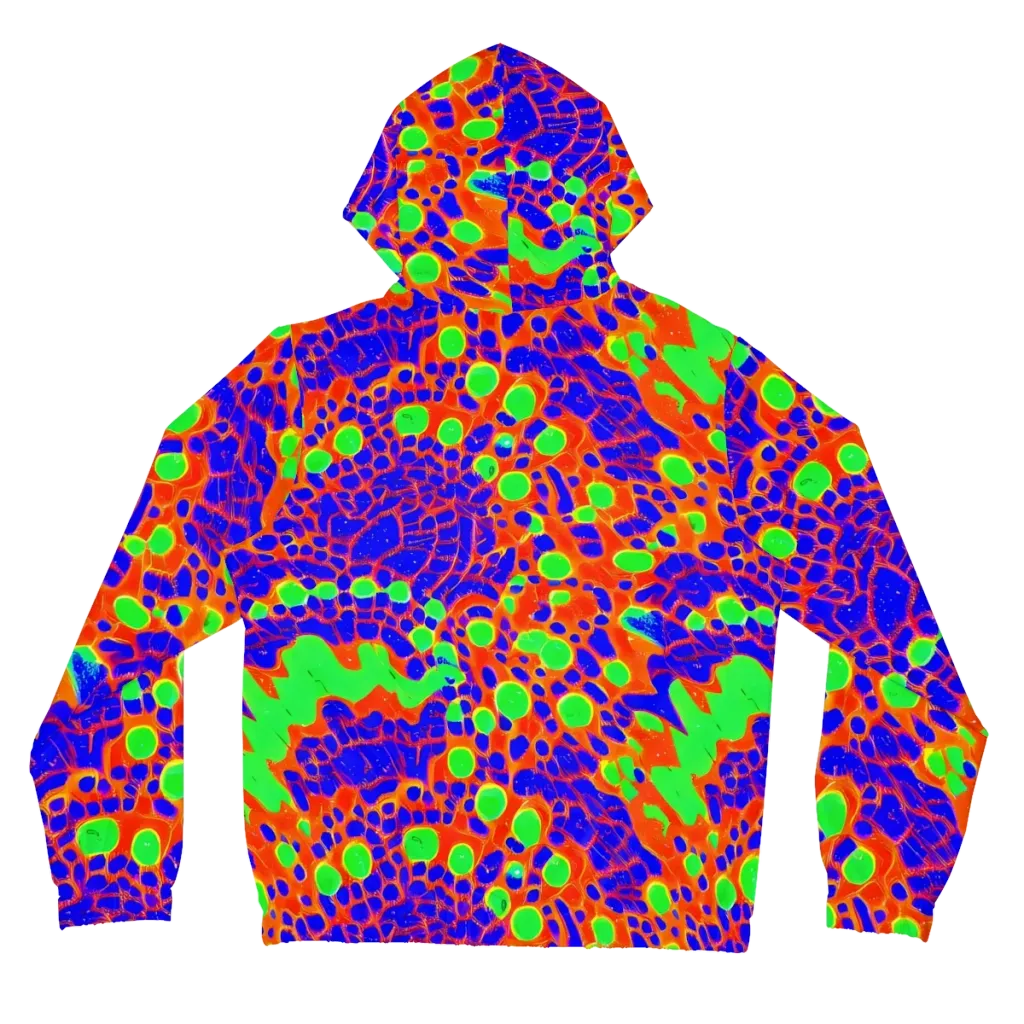Solar Shock on Women's Full-Zip Hoodie — Back