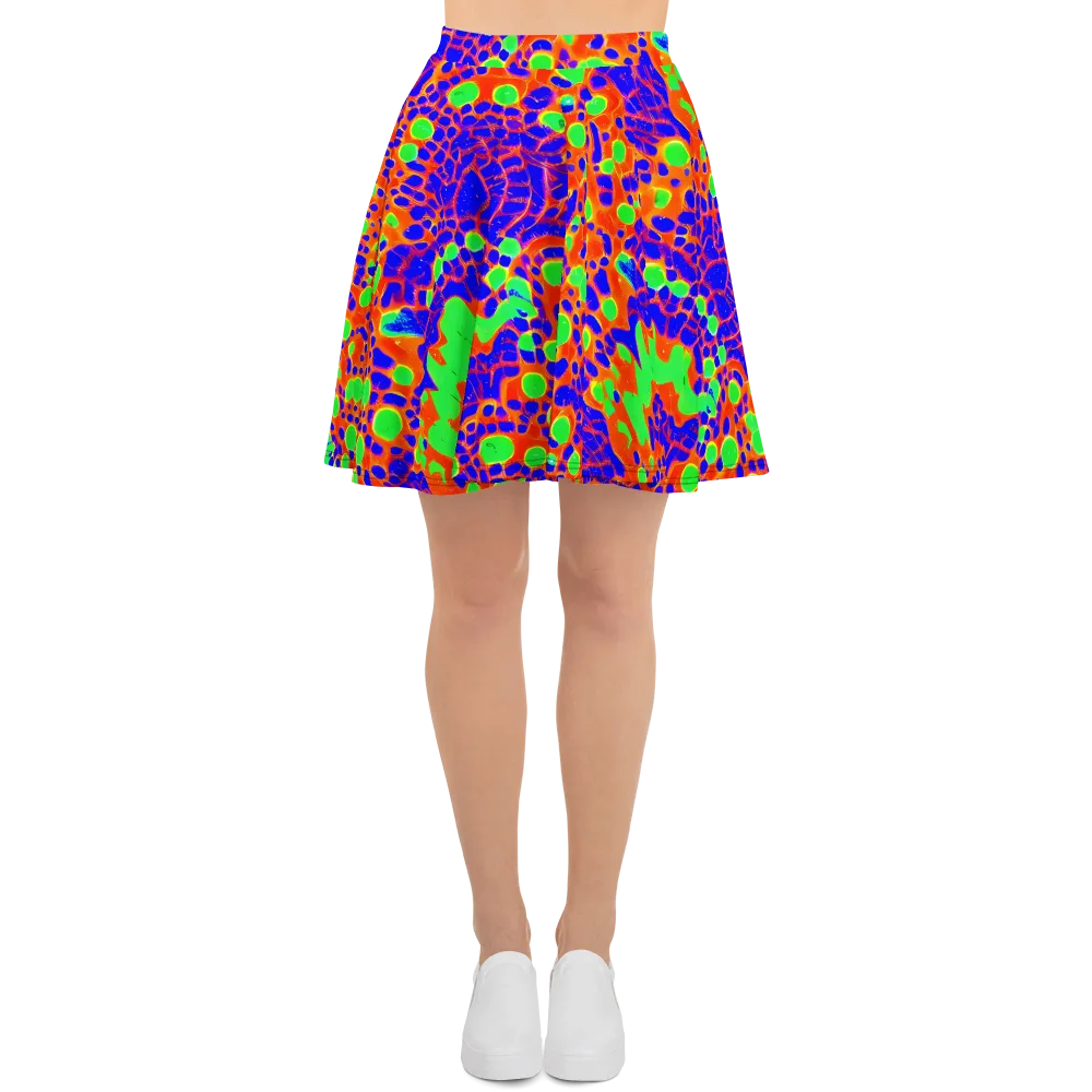 Solar Shock on Skater Skirt — Front