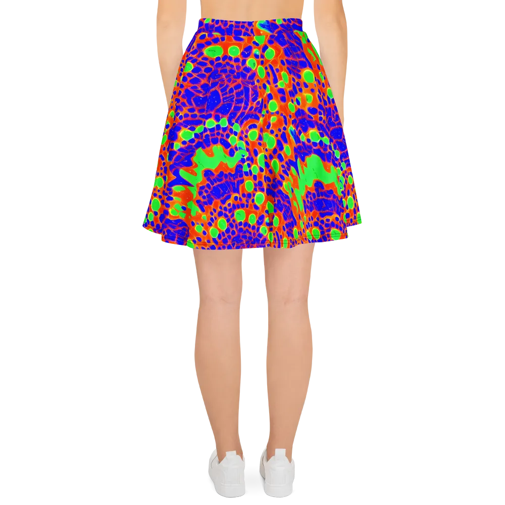 Solar Shock on Skater Skirt — Back