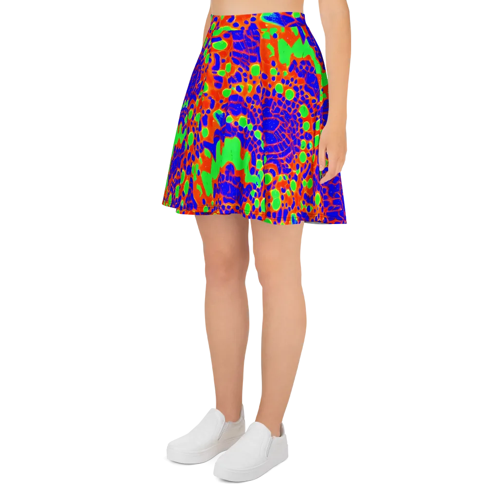 Solar Shock on Skater Skirt — Left