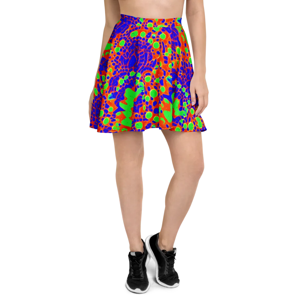 Solar Shock on Skater Skirt — Front