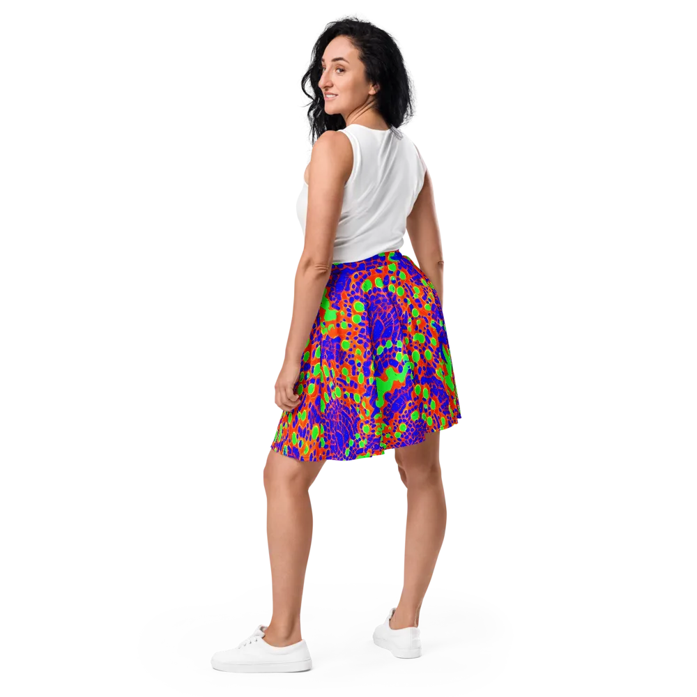 Solar Shock on Skater Skirt — Back
