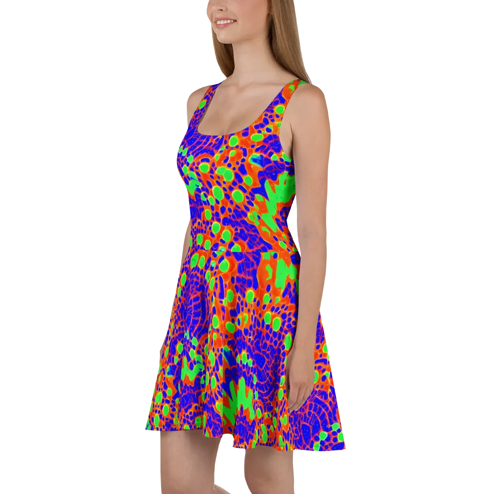 Solar Shock on Skater Dress — Left