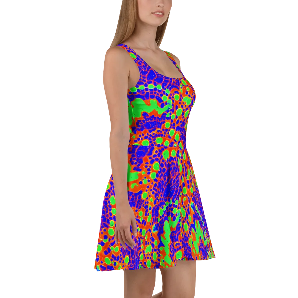 Solar Shock on Skater Dress — Right