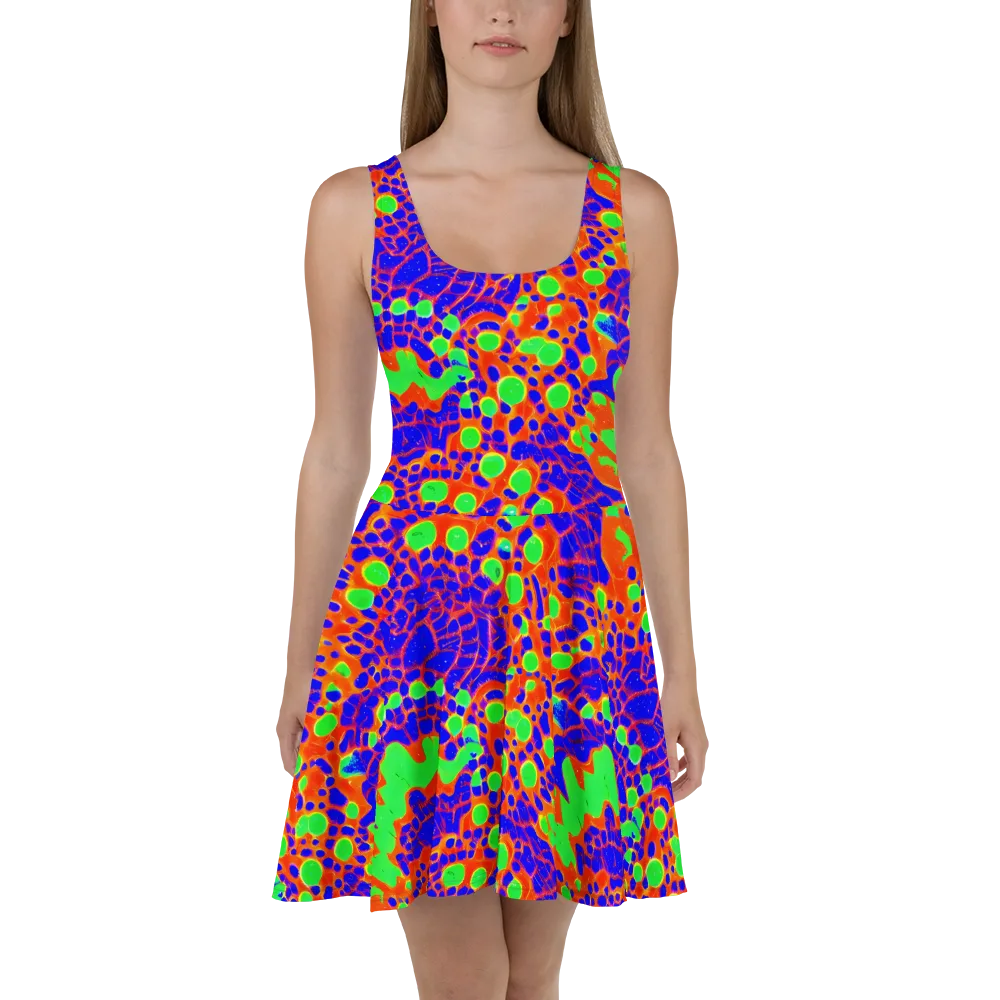Solar Shock on Skater Dress — Front