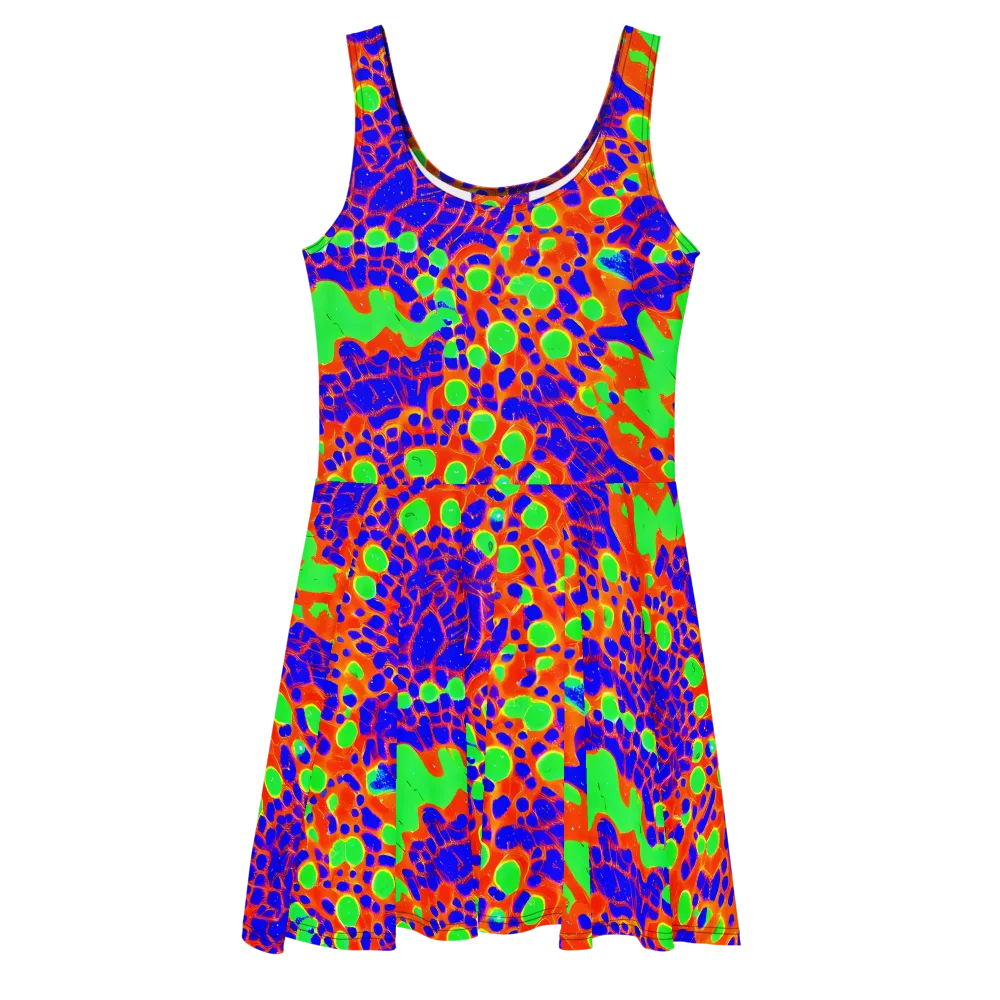 Solar Shock on Skater Dress — Front