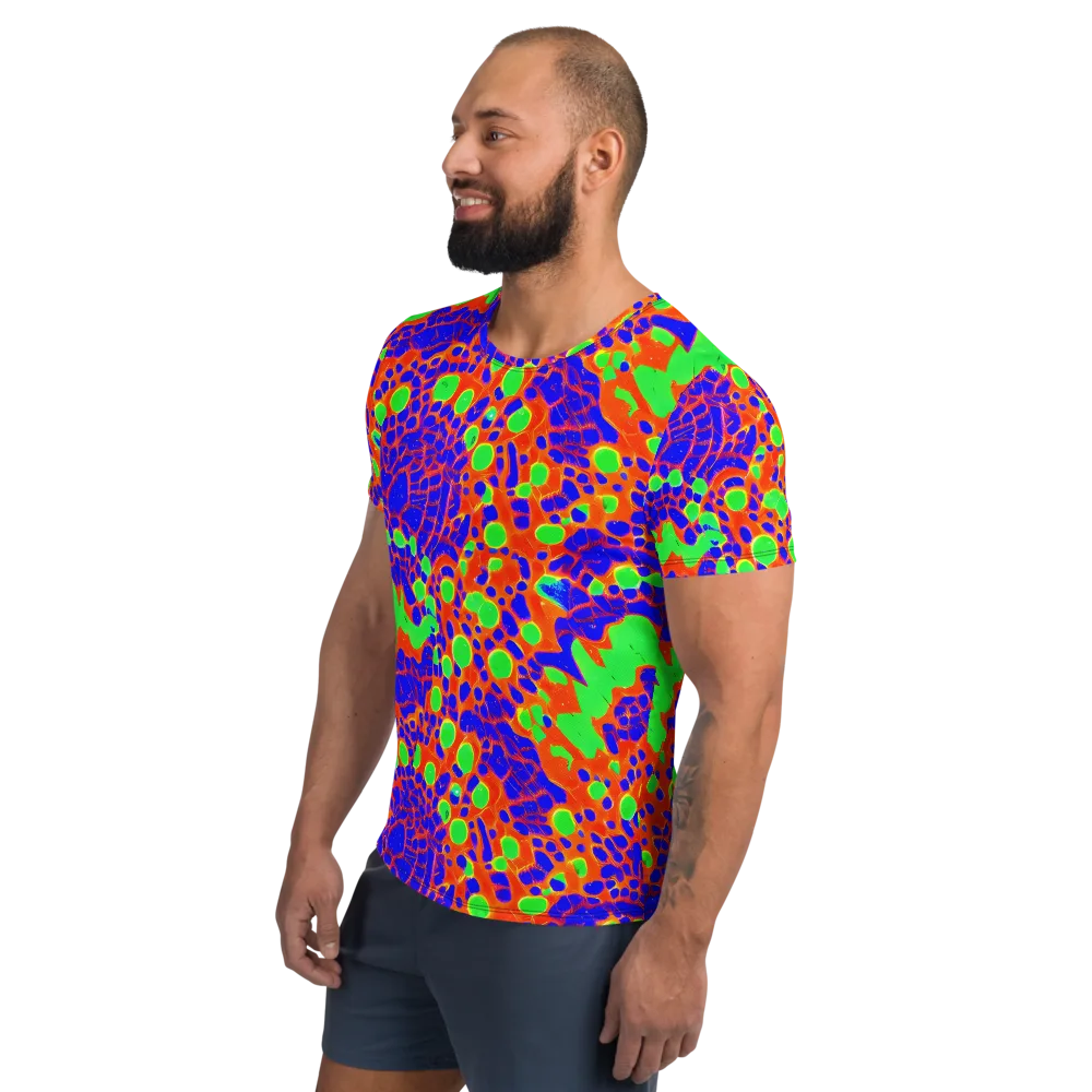 Solar Shock on Men's Athletic T-Shirt — Left