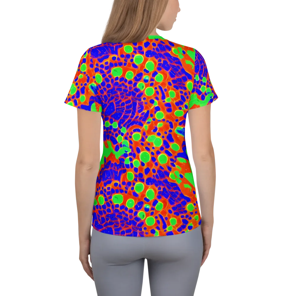 Solar Shock on Women's Athletic T-Shirt — Back