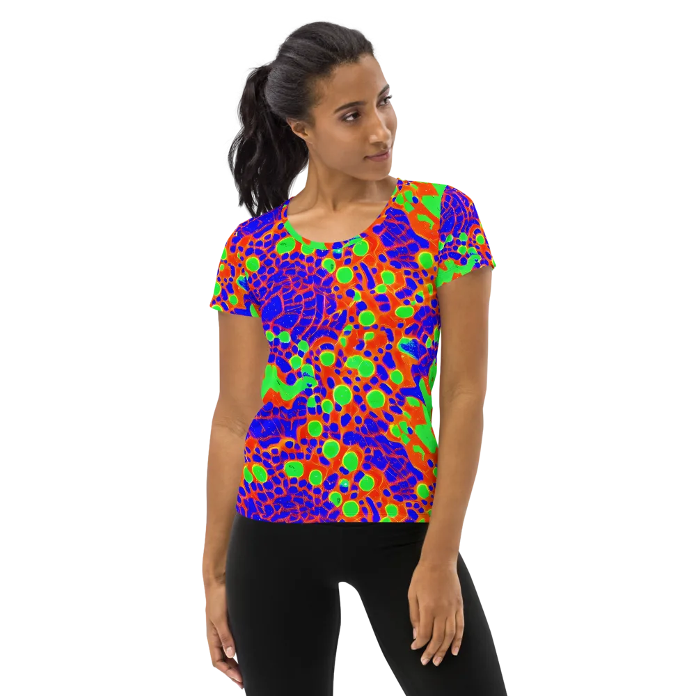 Solar Shock on Women's Athletic T-Shirt — Front