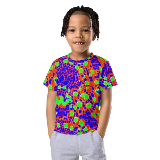 Solar Shock on a Kids Crew Neck T-Shirt