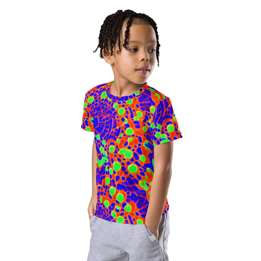 Solar Shock on Kids Crew Neck T-Shirt — Left Front