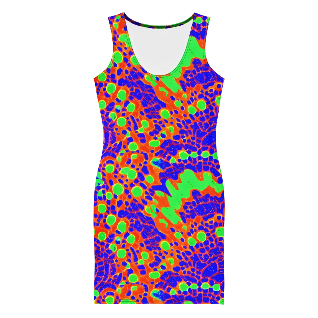 Solar Shock on Bodycon Dress — Front