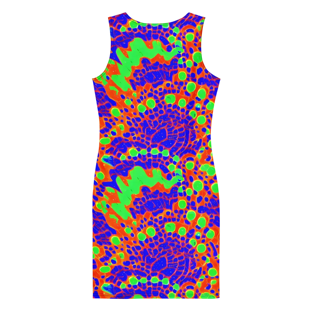 Solar Shock on Bodycon Dress — Back