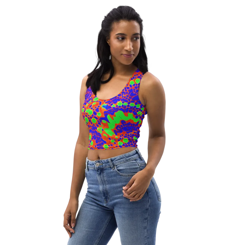 Solar Shock on Crop Top — Left Front