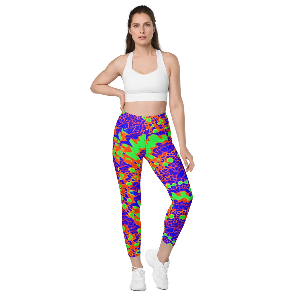 Solar Shock on Leggings with Pockets — Front