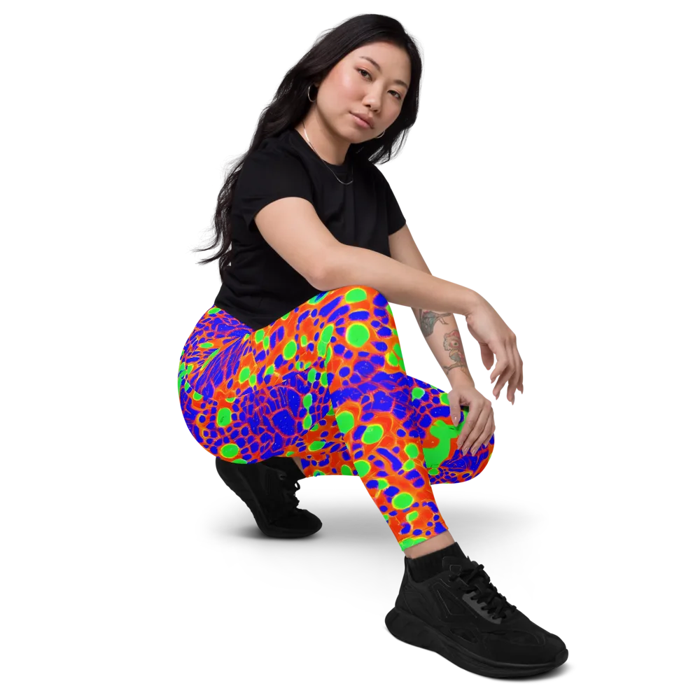 Solar Shock on Leggings with Pockets — Right Front