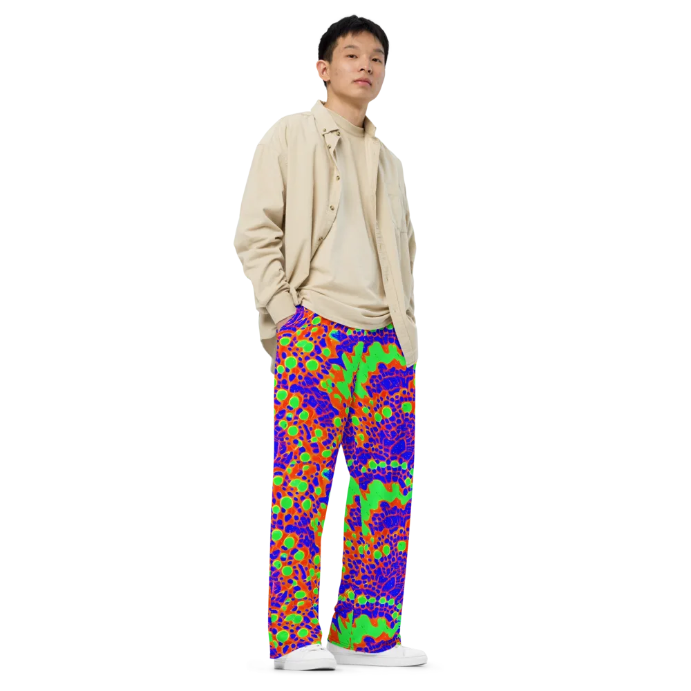 Solar Shock on Wide-Leg Pants — Right Front