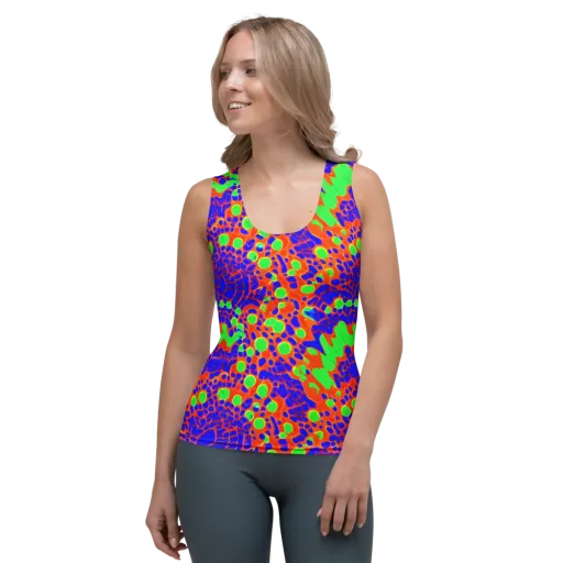 Solar Shock on a Women's Tank Top
