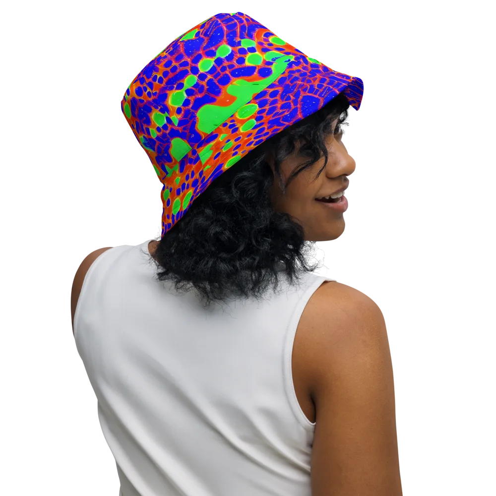Solar Shock on Reversible Bucket Hat — Right Outside