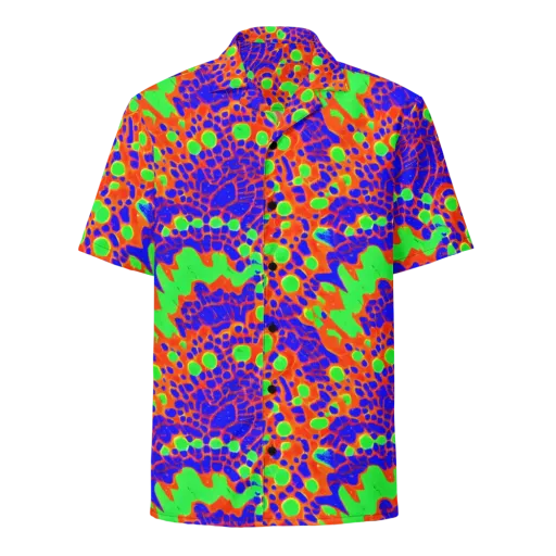 Solar Shock on a Button Shirt