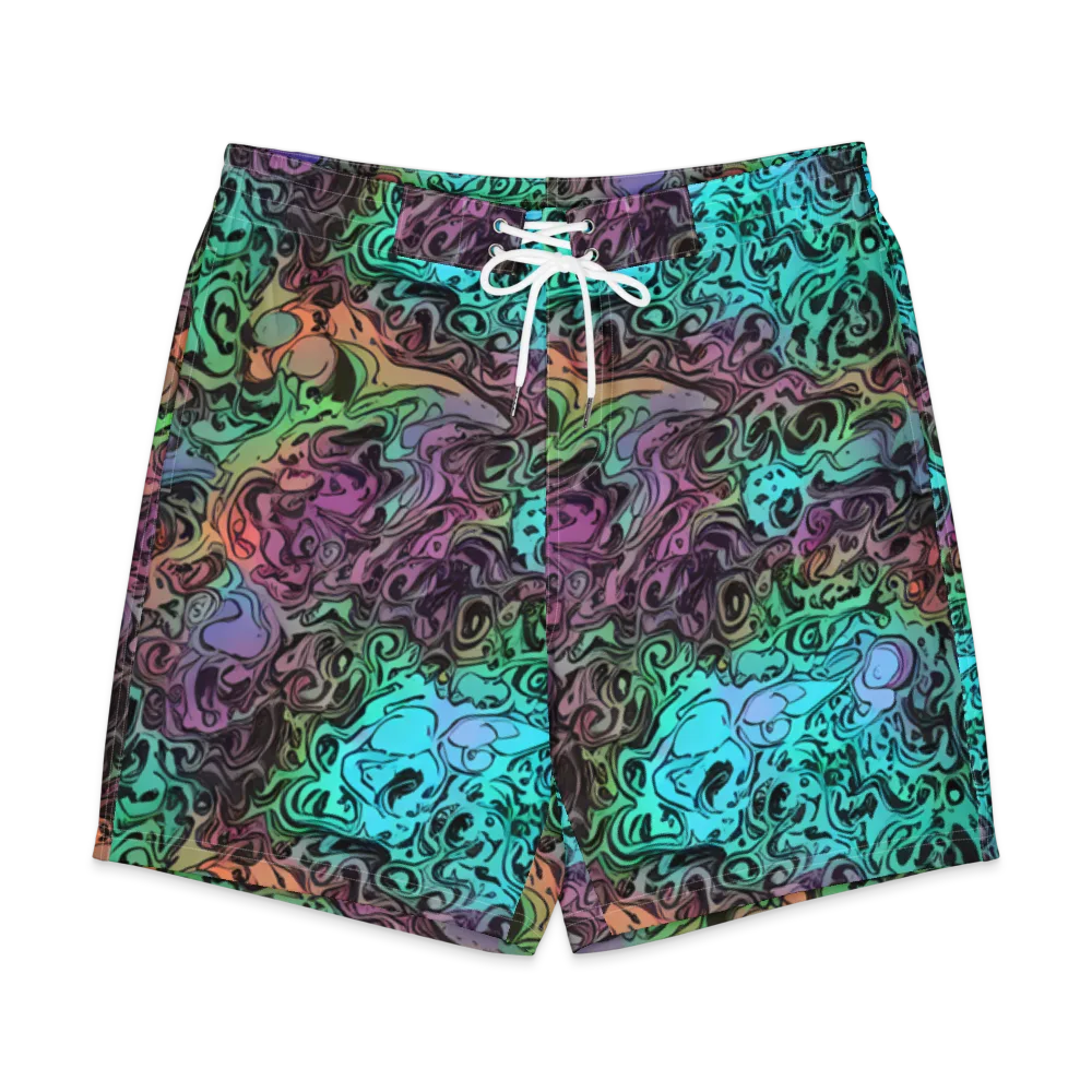 Aqua Maelstrom on Men's Board Shorts — Front