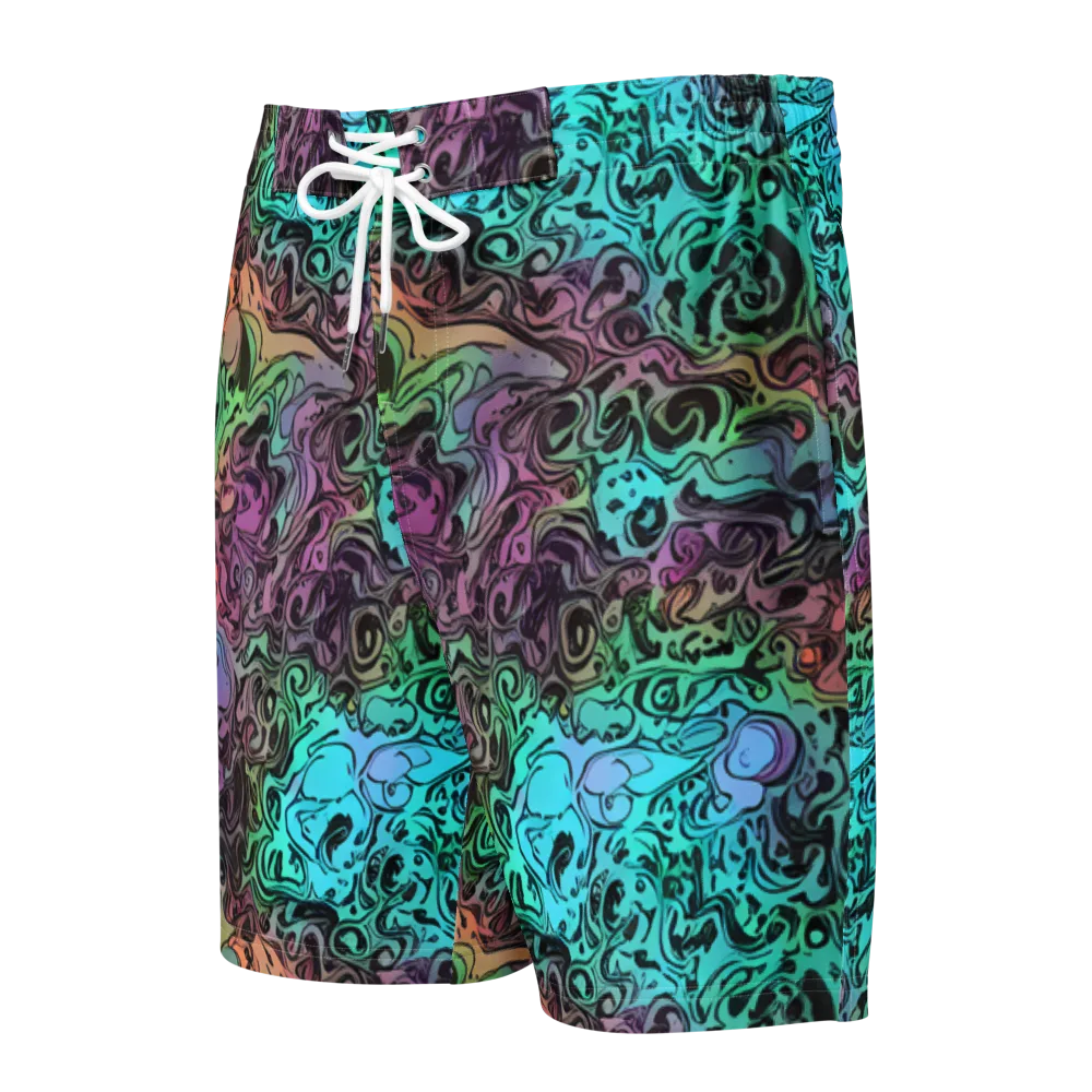 Aqua Maelstrom on Men's Board Shorts — Front