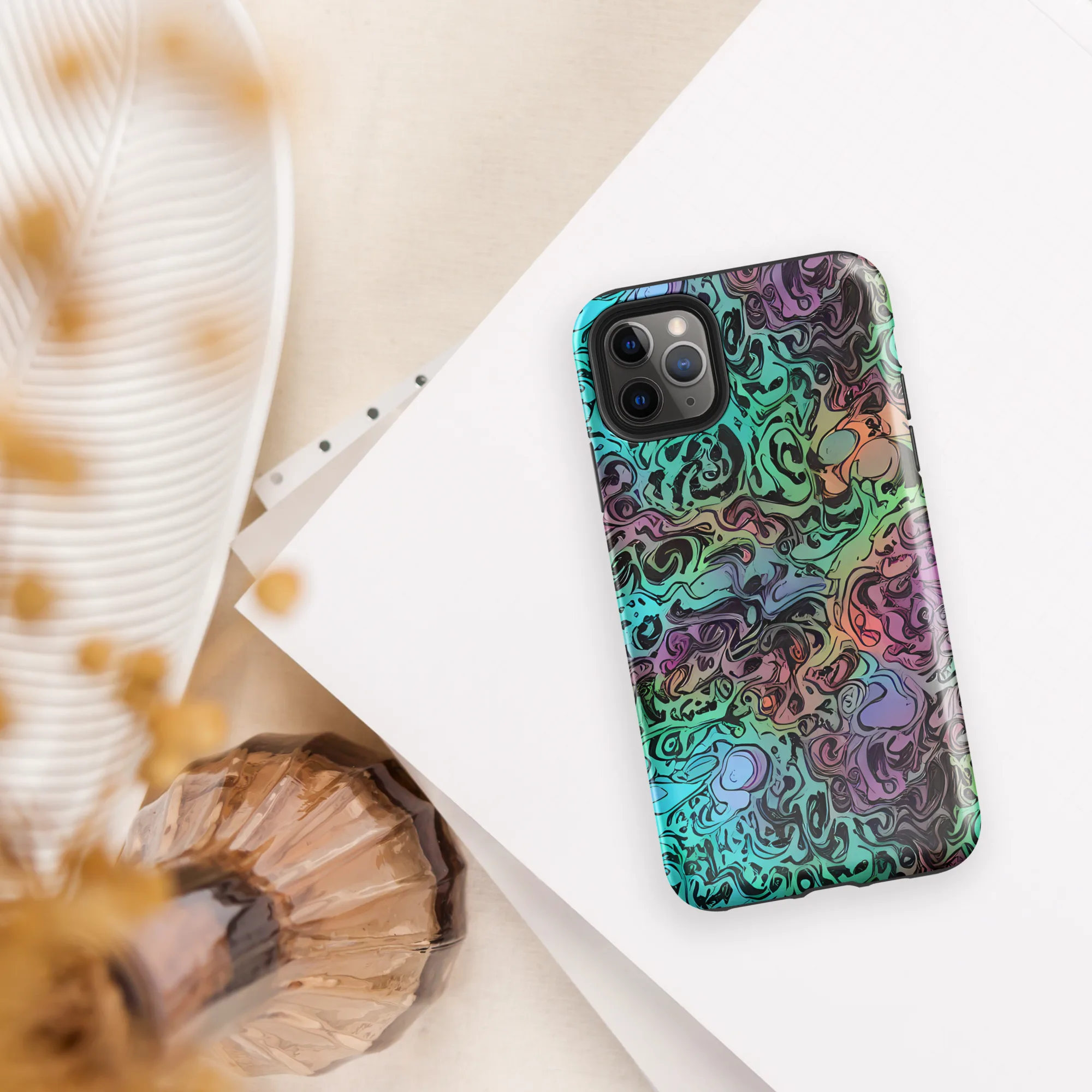 Aqua Maelstrom on Tough Case for iPhone® — Front